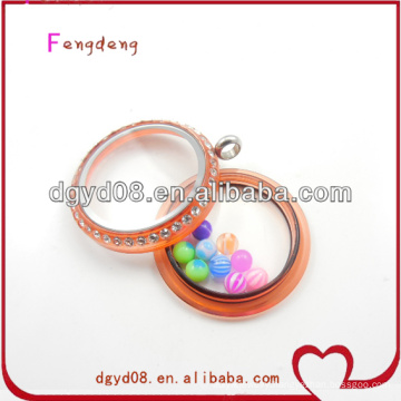 Floating charms wholesale glass locket in china